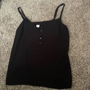 black tank top w/ buttons